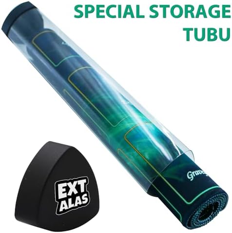 MTG Playmat TCG Playmat -Includes Storage Tube and 7 Dice-Experience Top-Tier Quality and Edge-Locking Waterproof and Non-Slip Mat! (playmat with Zones, 2-A Hero on a Horse)