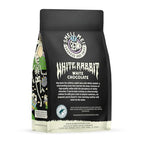 Bones Coffee Company White Rabbit Flavored Coffee Beans, Medium Roast Ground Coffee Low Acid, White Chocolate Flavor (12 oz)