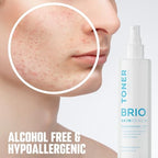 BRIOTECH Skin Renew Toner, Hypochlorous Acid Spray Topical Skin Spray for Face and Skin, Minimize Appearance of Blemishes, Soothing Mist for Redness & Bumps, 4 fl oz