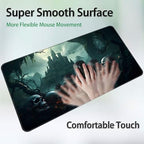 for MTG Game Playmat, for Magic TCG Rubber Play mat,Tabletop Card Playmats with Smooth Surface,Trading Card Inked Game Mat,Battle Game,Skull Castle