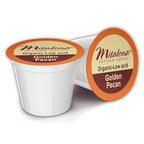 Mitalena Artisan Coffee: Golden Pecan Low Acid Coffee Pods - Medium Roast, Organic, Vanilla Pecan Flavored - 72 Brew Cups