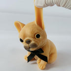 Handmade Taba Squishy Dog Toy, Taba Squishy French Bull Dog Toy, Cute Squishy Frenchie,Realistic Puppy Toy, Silicone Mochi Fidget Pup, Stress Relief Gift for Adults & Kids (French Bulldog)