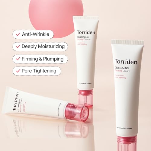 Torriden CELLMAZING Collagen Firming Cream 60ml (2.02 fl.oz.) | Improving Saggy Pore and Wrinkle | 5D Collagen Complex, Amino Acid Complex, Peptide