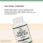 Shilajit Pure Himalayan Capsules (20% Fulvic Acid Supplement) 1,000mg of Authentic Shilajit Extract per Serving, 120 Count (High in Trace Minerals, No Fillers) by Double Wood (Pack of 2)