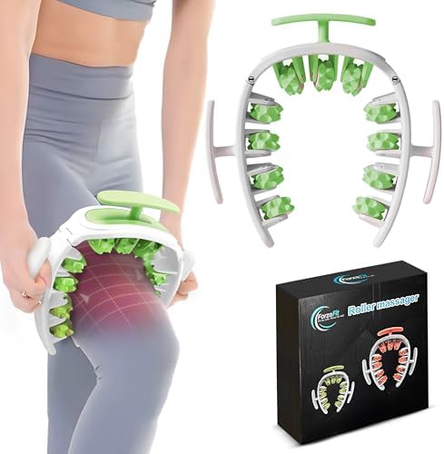 Detachable Cellulite Massager Roller for Full Body Massage & Skin Firming - Cellulitis Treatment for legs, Neck, Waist & Buttocks - Fascia Massage Tool for Lymphatic Drainage & Deep Tissue Pain Relief