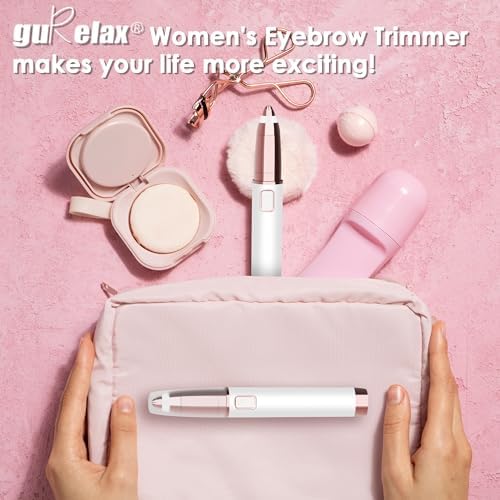 Electric Eyebrow Razor for Women,Eyebrow Hair Remover, Painless Eye Brow Trimmer Shaper with LED Light, USB Rechargeable, Eye Brow and Face Epilator as Stockings Stuffers
