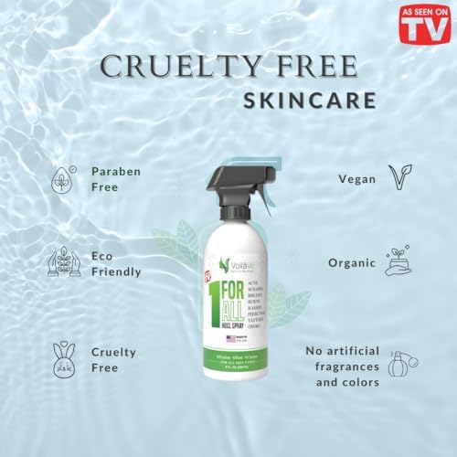 VoilaVe Pure Hypochlorous Acid Spray, All-in-One Skin Spray for Every Skin Type | HOCL Spray | Supports Acne, Scraps, Bruises, Rashes, Piercings, Tattoos, and Odors | Multi-Purpose Cleaner Spray 8 Oz