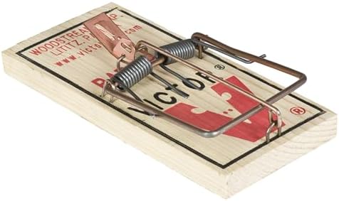 Victor M200 Metal Pedal Sustainably Sourced FSC Wood Humane Snap Rat Trap -12 Wooden Traps