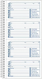 Adams Message Book/Phone Call, Carbonless Duplicate, 5.50 x 11 Inches, 400 Sets per Book (SC1154D), White/Canary (SC1154-5D)