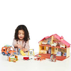 Bluey Family Figure 4-Pack – Includes, Bingo, Mum (Chilli) & Dad (Bandit), Poseable Collectible Toys for Kids, Durable Cake Toppers, for Toddlers & Fans, Ages 3+