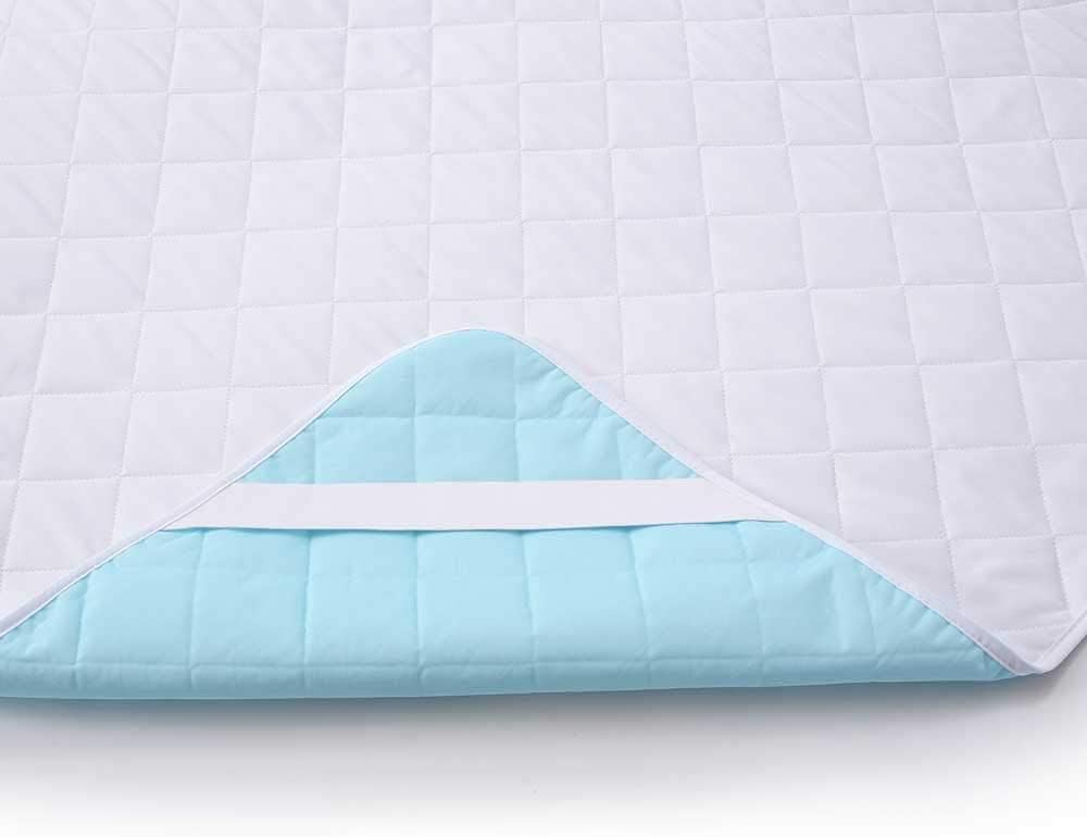 KANECH Extra Large Waterproof Mattress Pad Protector for Bed with Straps -76"x80" King Size - Heavy Absorbency Washable Incontinence Bed Pads - Reusable Underpads for Adults, Elderly