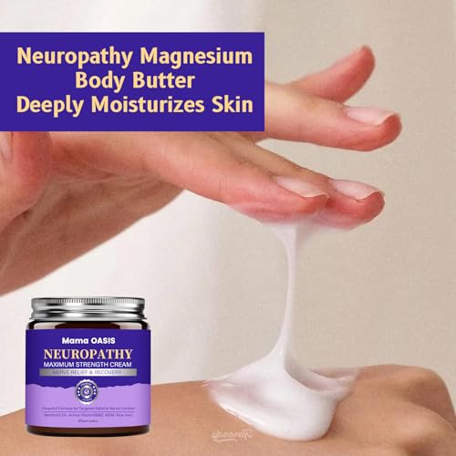 Neuropathy Mama Oasis Lotion,Neuropathy Magnesium Cream For Neuropathy Magnesium Body Butter Deeply Moisturizes Skin, Neuropathy Cream Magnesium,Keep Soft Smooth.