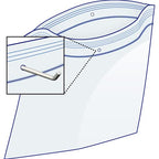 GPI - 5" x 5" - 100 Pack, 2 Mil thick, Clear Plastic Reclosable Zip Bags, Hang Hole For Display, Durable Poly Baggies with Resealable Zip Top Lock for Storage, Packaging & Shipping