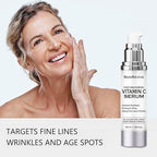SkinRevive Super Vitamin C Serum for Women over 70, Vitamin C Serum for Mature Skin Face Hydrates, Firms, Lifts, Targets Age Marks, Wrinkles and Smoothes Skin Texture 1.69 fl oz