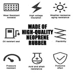 NABOWAN Solid Rubber Sheets,Strips,Rolls 1/16" (.062") Thick x 12" Wide x 47" Long, Thin Neoprene Rubber, Perfect for DIY Gasket Material, Sealing, Liner, Shield, Padding, Mat
