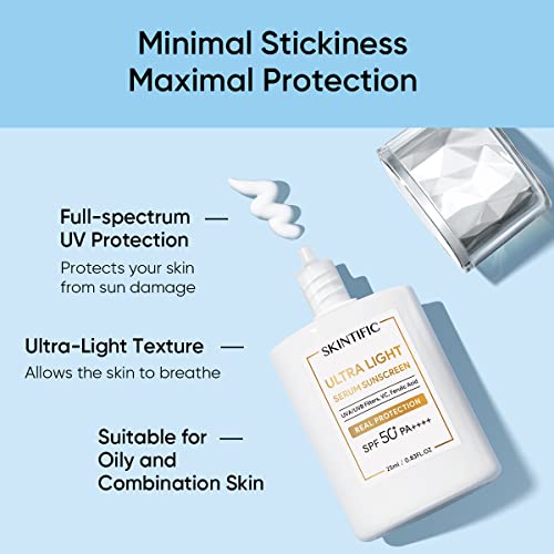 Ultra Light Serum Sunscreen 25ml Facial Sunscreen Sunblock Sun Protection Face Sunscreen UVA UVB