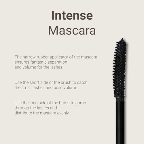 Hypoallergenic Mascara Sensitive Eyes - Smudge-Proof, Sweatproof, Lengthening Mascara with amazing separation of the lashes - Vegan, Non Toxic Mascara Black
