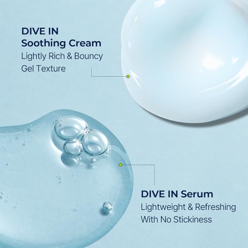 Torriden DIVE IN Serum 1.69 fl.oz. + Soothing Cream (Jar) 3.38 fl.oz. | Hyaluronic Acid Care Set | Deep Hydrating Skin Care to Get Glass Skin