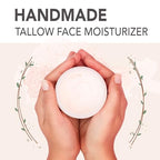 Beef Tallow for Skin | 100% Grass Fed Handmade Tallow Face Moisturizer | Face & Body | Whipped Moisturizer | 100% Natural Tallow Balm | No Parabens | Sensitive & Dry Skin, Eczema, Psoriasis
