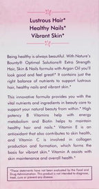 Nature's Bounty Advanced Hair, Skin & Nails, Argan-Infused Vitamin Supplement with Biotin and Hyaluronic Acid, 150 Rapid Release Softgels (Pack of 2)