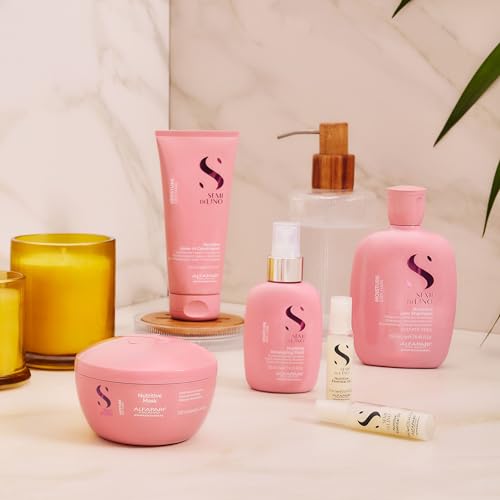 Alfaparf Milano Semi Di Lino Moisture Nutritive Mask for Dry Hair - Safe on Color Treated Hair - Sulfate, Paraben and Paraffin Free - Professional Salon Quality