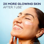 Bioré UV Aqua Rich Glow Enhancing Moisturizer with SPF, Daily Moisturizer with SPF 50, 1% Niacinamide Facial Sunscreen, 1.7 Oz