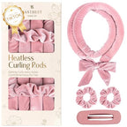 Yanibest Heatless Hair Curler, No Heat Hair Curlers to Sleep in, Overnight Satin Heatless Curling Set with Hair Scrunchies Clip, for All Hair Types