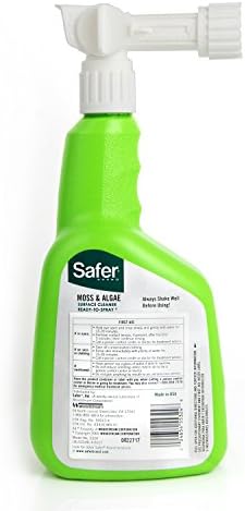 Safer Brand 5324-6 Moss and Algae Killer and Surface Cleaner, 32 oz. Hose Sprayer