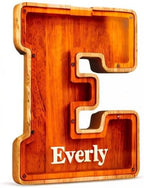 Summidate Customized Name Large Wooden Piggy Bank for Kids Boys Girls Alphabets Letter A-Z Coins Bills Money Change Bank Box Initial on Clear Cover (Laser Engraved) (Alphabet-J, 9")