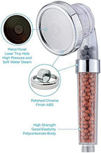 Filter Shower Head High Pressure, Mineral Balls Ionic Shower Head for Skin & Hair Health, Water Saving Showerhead Handheld 3 Modes Pressure Shower for a Novel Skin SPA Experience