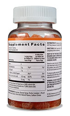 Amazon Basics Kids' Vitamin C 125mg Gummies, Orange, Immune Health, 2 Month Supply (Previously Solimo) 60 Count (Pack of 2)