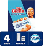 Mr. Clean Magic Eraser Kitchen White Scouring Pad, 4/Pack (51107)