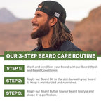 Live Bearded Beard Wash, 8 fl oz - Water-Based Face Cleanser with All-Natural Ingredients for a Gentle, Deep Clean - Made in the USA | Tombstone Scent - Sweet Tobacco, Cedar