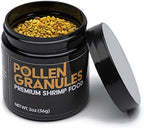 Aquatic Arts Shrimp Food, Bee Pollen Food for Live Shrimp Aquarium, Shrimp Feeder, Pet Shrimp Food for Amano Shrimp, Cherry Shrimp, Neocaridina Shrimp, Live Freshwater Shrimp Tank Granules, 2oz