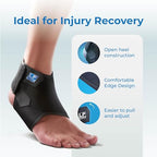 LP SUPPORT 768CN Ankle Stabilizar Brace - Achilles Tendon Strap for Tendonitis, Sprains, Strains Pain Relief and Recovery - Ankle Support for Women and Men - (Black, XL, 1pcs)