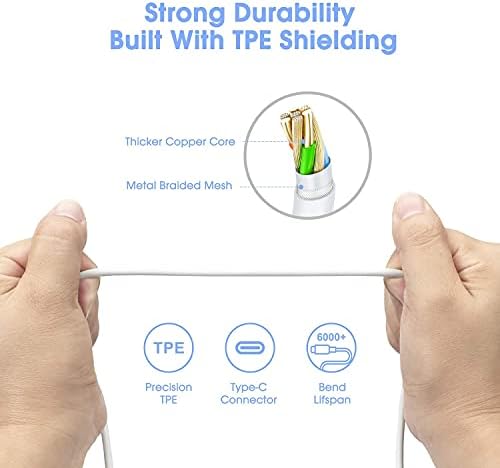 MacBook Pro Charger for MacBook Air USB C Laptop Charger for Mac Book 13/14/15/16 inch, 2024/2023/2022/2021/2020, M1/M2/M3 Computer, 96W Chargers Block for USBC Device, Included Type C Cable