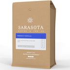 Sarasota Coffee Whole Bean French Vanilla | Medium Roast Gourmet Flavored Coffee Beans | Low Acid, Mold Free, Specialty Grade Bulk Coffee Beans | 5lb (80 oz)