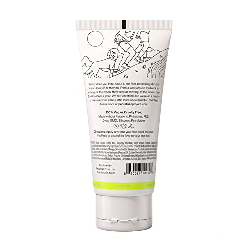 Walker’s Foot Cream - Deeply Hydrates, Softens Calluses and Smooths Skin with Soothing Shea Butter, Moringa Seed Oil and Aloe Leaf - Vegan, Cruelty Free, 4 oz