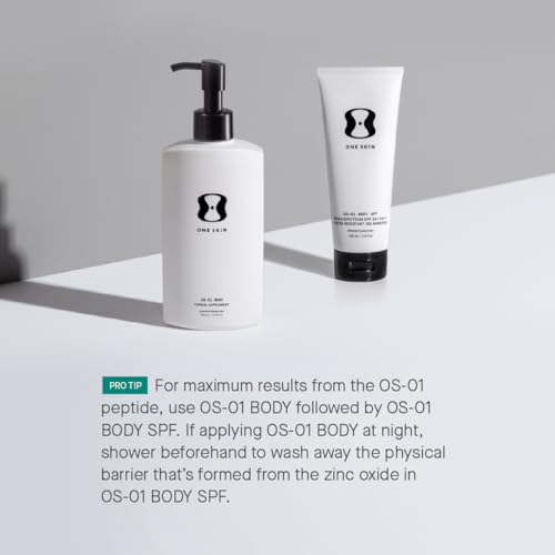 BODY SPF OS-01 Peptide Broad Spectrum SPF 30+ Mineral Sunscreen- Protects Skin from UV Aging & Water Resistant, Includes Potent Antioxidants, Suitable for Sensitive Skin