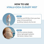 SKIN1004 Hyalu-CICA Cloudy Mist 4.05 fl.oz, 120ml, Hyalu Cica Formula with Green Tea Water, Hydrating and Calming Multi-Care Solutions