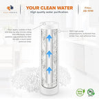 Aquaboon 1 Micron Whole House Sediment Filter 10 x 2.5 for RO & Well Water Filters Replacement Cartridges Compatible with AP110, WHKF-GD05, 6 Pack