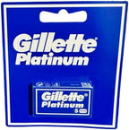 Gillette Double Edge Platinum Safety Razor Blades for Men, Pack of 50 Stainless Steel Refill Blades