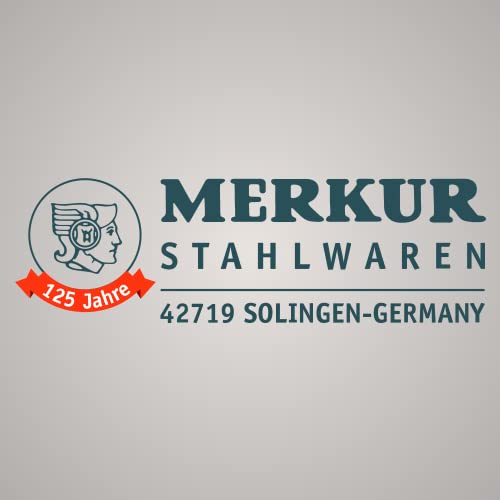 MERKUR Safety Razor 22C Matte Chrome Satin Finish Three-Piece Razor with Straight Cut Closed Comb Ideal for Wet Shaving Die-Cast Zinc Brass Handle Made in Germany