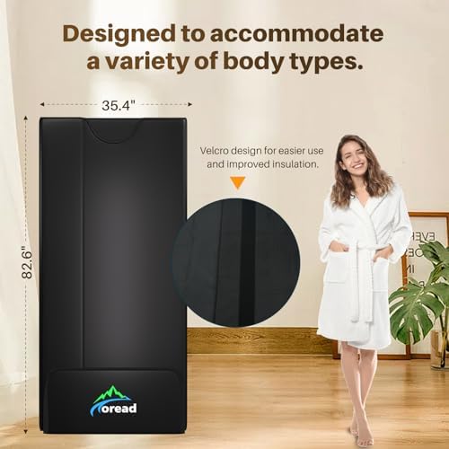 TOREAD PU Far Infrared Sauna Blanket for Relaxation and Detoxification，Portable Sauna Blanket Infrared with Red Light Therapy Suitable for All Body Types