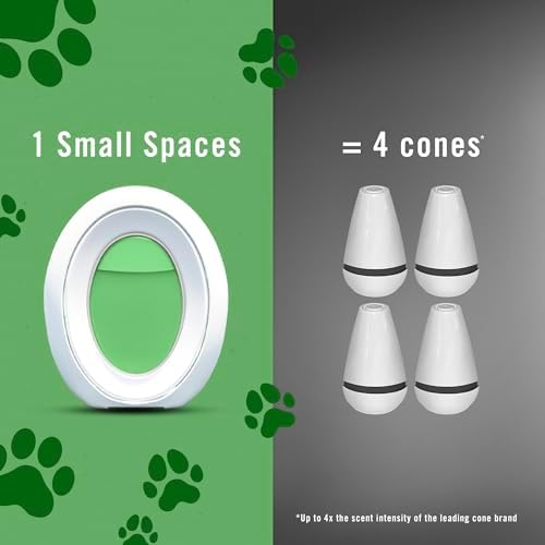 Febreze Small Spaces Air Freshener, Odor-Fighting, Plug In Alternative, Air Fresheners for Home and Bathroom and Kitchen, Closet Air Fresheners, Heavy Duty Pet Scent, 4 Count