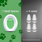 Febreze Small Spaces Air Freshener, Odor-Fighting, Plug In Alternative, Air Fresheners for Home and Bathroom and Kitchen, Closet Air Fresheners, Heavy Duty Pet Scent, 4 Count