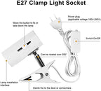 Wolezek Red Light Therapy Lamp with Lamp Holder, 660nm Red and 850nm Near Infrared Combo Wavelength LED Red Light Bulb, Red Light Therapy Device for Face and Body, Aluminium Shell, E27/E26 Standard