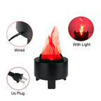 Lancoon 3D LED Fake Fire Flame Light, Artificial Flickering Flame Lamp Bulb Electric Campfire Effect Indoor for Christmas Halloween Festival Event Party Club Decoration