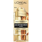 L'Oreal Paris Age Perfect Serum Le Duo, Brightening, Firming and Anti-Aging Serum for Face with Collagen Peptide, Vitamin C and B3, 1 fl oz + Sample