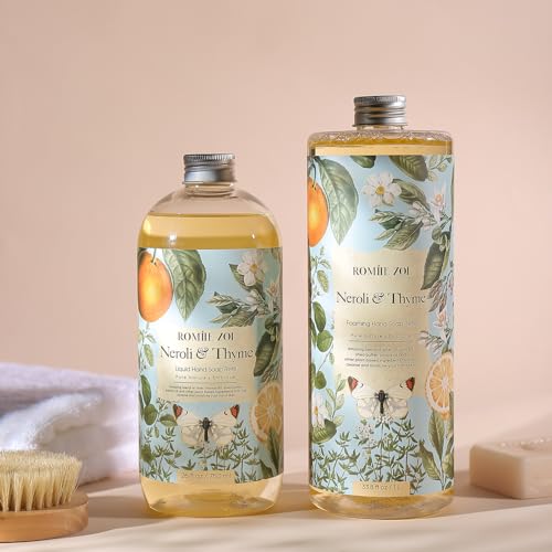 Foaming Hand Soap Refill, Neroli & Thyme, Gentle & Moisturizing Formula, 1 L/ 33.8 FL OZ